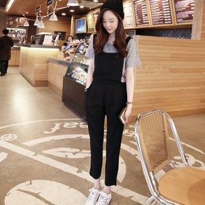 Black Jumper/overall Pants